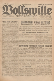 Volkswille : Zentralorgan der Deutschen Sozialistischen Arbeitspartei Polens. Jg.13, Nr. 72 (27 März 1928) + dod.