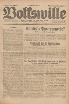 Volkswille : Zentralorgan der Deutschen Sozialistischen Arbeitspartei Polens. Jg.13, Nr. 73 (28 März 1928) + dod.