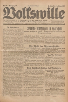 Volkswille : Zentralorgan der Deutschen Sozialistischen Arbeitspartei Polens. Jg.13, Nr. 75 (30 März 1928) + dod.