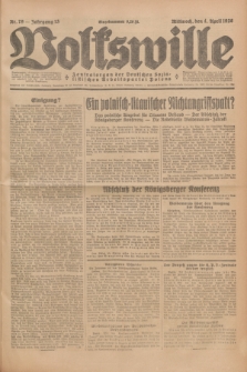 Volkswille : Zentralorgan der Deutschen Sozialistischen Arbeitspartei Polens. Jg.13, Nr. 79 (4 April 1928) + dod.