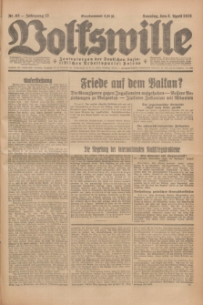 Volkswille : Zentralorgan der Deutschen Sozialistischen Arbeitspartei Polens. Jg.13, Nr. 83 (8 April 1928) + dod.