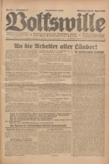 Volkswille : Zentralorgan der Deutschen Sozialistischen Arbeitspartei Polens. Jg.13, Nr. 84 (11 April 1928) + dod.