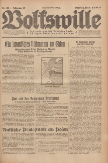 Volkswille : Zentralorgan der Deutschen Sozialistischen Arbeitspartei Polens. Jg.13, Nr. 105 (8 Mai 1928) + dod.