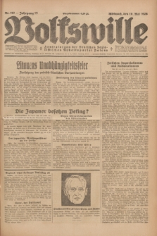 Volkswille : Zentralorgan der Deutschen Sozialistischen Arbeitspartei Polens. Jg.13, Nr. 112 (16 Mai 1928) + dod.