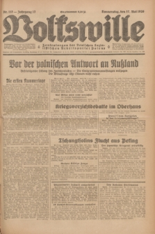 Volkswille : Zentralorgan der Deutschen Sozialistischen Arbeitspartei Polens. Jg.13, Nr. 113 (17 Mai 1928) + dod.