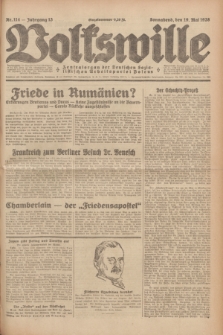 Volkswille : Zentralorgan der Deutschen Sozialistischen Arbeitspartei Polens. Jg.13, Nr. 114 (19 Mai 1928) + dod.