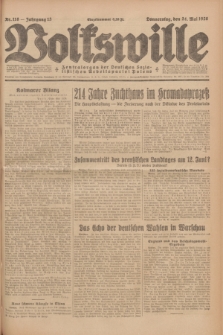Volkswille : Zentralorgan der Deutschen Sozialistischen Arbeitspartei Polens. Jg.13, Nr. 118 (24 Mai 1928) + dod.