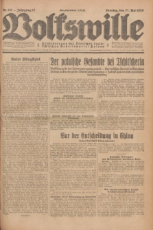 Volkswille : Zentralorgan der Deutschen Sozialistischen Arbeitspartei Polens. Jg.13, Nr. 121 (27 Mai 1928) + dod.