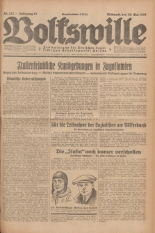 Volkswille : Zentralorgan der Deutschen Sozialistischen Arbeitspartei Polens. Jg.13, Nr. 122 (30 Mai 1928) + dod.