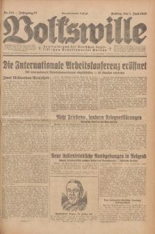 Volkswille : Zentralorgan der Deutschen Sozialistischen Arbeitspartei Polens. Jg.13, Nr. 124 (1 Juni 1928) + dod.