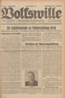 Volkswille : Zentralorgan der Deutschen Sozialistischen Arbeitspartei Polens. Jg.13, Nr. 133 (13 Juni 1928) + dod.