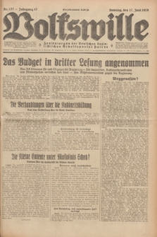 Volkswille : Zentralorgan der Deutschen Sozialistischen Arbeitspartei Polens. Jg.13, Nr. 137 (17 Juni 1928) + dod.