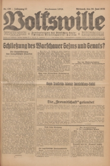 Volkswille : Zentralorgan der Deutschen Sozialistischen Arbeitspartei Polens. Jg.13, Nr. 139 (20 Juni 1928) + dod.