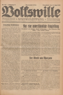 Volkswille : Zentralorgan der Deutschen Sozialistischen Arbeitspartei Polens. Jg.13, Nr. 142 (23 Juni1928) + dod.