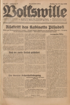 Volkswille : Zentralorgan der Deutschen Sozialistischen Arbeitspartei Polens. Jg.13, Nr. 147 (29 Juni 1928) + dod.