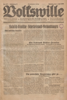 Volkswille : Zentralorgan der Deutschen Sozialistischen Arbeitspartei Polens. Jg.13, Nr. 148 (1 Juli 1928) + dod.