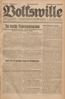 Volkswille : Zentralorgan der Deutschen Sozialistischen Arbeitspartei Polens. Jg.13, Nr. 150 (4 Juli 1928) + dod.