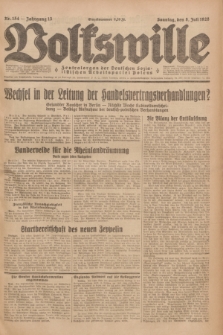 Volkswille : Zentralorgan der Deutschen Sozialistischen Arbeitspartei Polens. Jg.13, Nr. 154 (8 Juli 1928) + dod.