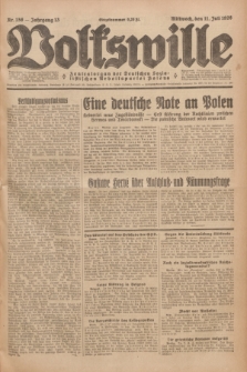 Volkswille : Zentralorgan der Deutschen Sozialistischen Arbeitspartei Polens. Jg.13, Nr. 156 (11 Juli 1928) + dod.