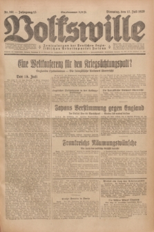 Volkswille : Zentralorgan der Deutschen Sozialistischen Arbeitspartei Polens. Jg.13, Nr. 161 (17 Juli 1928) + dod.