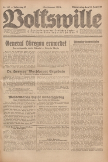 Volkswille : Zentralorgan der Deutschen Sozialistischen Arbeitspartei Polens. Jg.13, Nr. 163 (19 Juli 1928) + dod.
