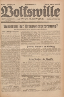 Volkswille : Zentralorgan der Deutschen Sozialistischen Arbeitspartei Polens. Jg.13, Nr. 164 (20 Juli 1928) + dod.