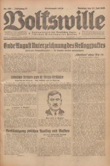 Volkswille : Zentralorgan der Deutschen Sozialistischen Arbeitspartei Polens. Jg.13, Nr. 166 (22 Juli 1928) + dod.