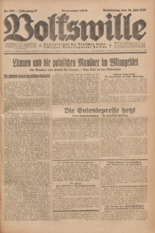 Volkswille : Zentralorgan der Deutschen Sozialistischen Arbeitspartei Polens. Jg.13, Nr. 169 (26 Juli 1928) + dod.