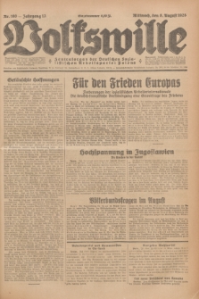 Volkswille : Zentralorgan der Deutschen Sozialistischen Arbeitspartei Polens. Jg.13, Nr. 180 (8 August 1928) + dod.
