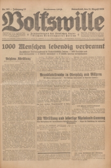 Volkswille : Zentralorgan der Deutschen Sozialistischen Arbeitspartei Polens. Jg.13, Nr. 183 (11 August 1928) + dod.