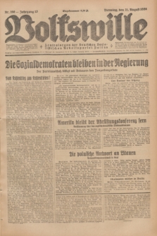 Volkswille : Zentralorgan der Deutschen Sozialistischen Arbeitspartei Polens. Jg.13, Nr. 190 (21 August 1928) + dod.