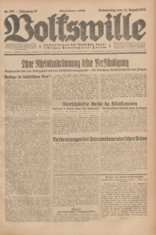 Volkswille : Zentralorgan der Deutschen Sozialistischen Arbeitspartei Polens. Jg.13, Nr. 192 (23 August 1928) + dod.