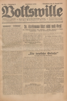 Volkswille : Zentralorgan der Deutschen Sozialistischen Arbeitspartei Polens. Jg.13, Nr. 194 (25 August 1928) + dod.