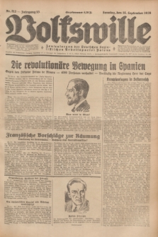 Volkswille : Zentralorgan der Deutschen Sozialistischen Arbeitspartei Polens. Jg.13, Nr. 213 (16 September 1928) + dod.