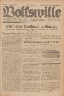 Volkswille : Zentralorgan der Deutschen Sozialistischen Arbeitspartei Polens. Jg.13, Nr. 224 (29 September 1928) + dod.