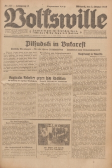 Volkswille : Zentralorgan der Deutschen Sozialistischen Arbeitspartei Polens. Jg.13, Nr. 227 (3 Oktober 1928) + dod.