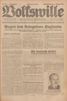 Volkswille : Zentralorgan der Deutschen Sozialistischen Arbeitspartei Polens. Jg.13, Nr. 228 (4 Oktober 1928) + dod.