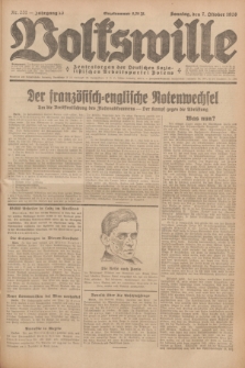 Volkswille : Zentralorgan der Deutschen Sozialistischen Arbeitspartei Polens. Jg.13, Nr. 231 (7 Oktober 1928) + dod.