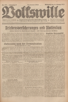 Volkswille : Zentralorgan der Deutschen Sozialistischen Arbeitspartei Polens. Jg.13, Nr. 233 (10 Oktober 1928) + dod.