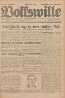 Volkswille : Zentralorgan der Deutschen Sozialistischen Arbeitspartei Polens. Jg.13, Nr. 236 (13 Oktober 1928) + dod.