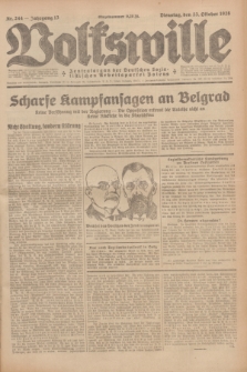 Volkswille : Zentralorgan der Deutschen Sozialistischen Arbeitspartei Polens. Jg.13, Nr. 244 (23 Oktober 1928) + dod.