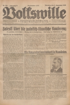 Volkswille : Zentralorgan der Deutschen Sozialistischen Arbeitspartei Polens. Jg.13, Nr. 255 (6 November 1928) + dod.