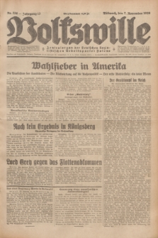 Volkswille : Zentralorgan der Deutschen Sozialistischen Arbeitspartei Polens. Jg.13, Nr. 256 (7 November 1928) + dod.