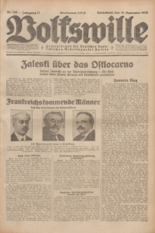 Volkswille : Zentralorgan der Deutschen Sozialistischen Arbeitspartei Polens. Jg.13, Nr. 259 (10 November 1928) + dod.