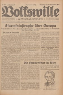 Volkswille : Zentralorgan der Deutschen Sozialistischen Arbeitspartei Polens. Jg.13, Nr. 267 (20 November 1928) + dod.