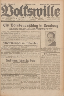 Volkswille : Zentralorgan der Deutschen Sozialistischen Arbeitspartei Polens. Jg.13, Nr. 283 (8 Dezember 1928) + dod.