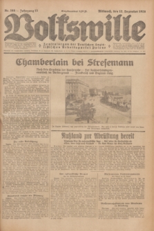 Volkswille : Zentralorgan der Deutschen Sozialistischen Arbeitspartei Polens. Jg.13, Nr. 285 (12 Dezember 1928) + dod.