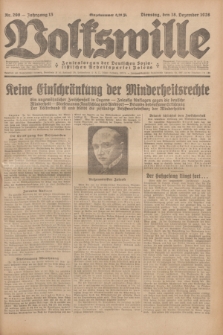 Volkswille : Zentralorgan der Deutschen Sozialistischen Arbeitspartei Polens. Jg.13, Nr. 290 (18 Dezember 1928) + dod.
