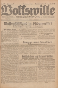 Volkswille : Zentralorgan der Deutschen Sozialistischen Arbeitspartei Polens. Jg.13, Nr. 292 (20 Dezember 1928) + dod.