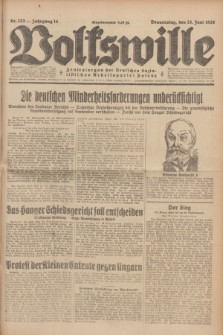 Volkswille : Zentralorgan der Deutschen Sozialistischen Arbeitspartei Polens. Jg.14, Nr. 133 (13 Juni 1929) + dod.